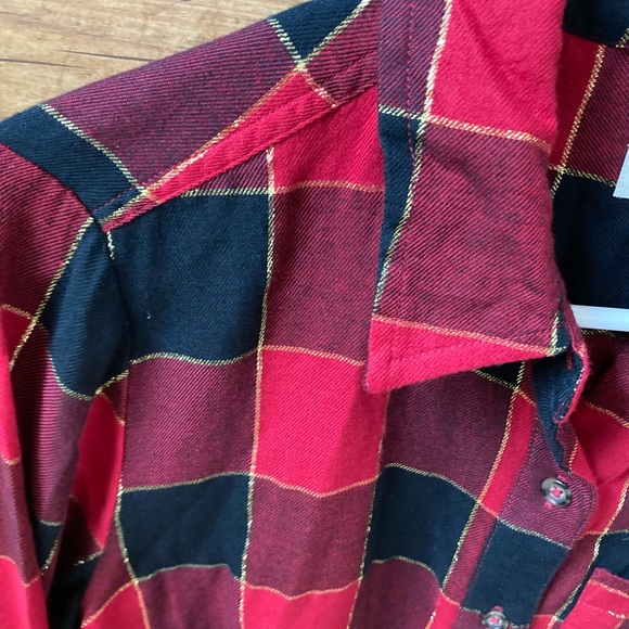 Warm flannel button-down shirt, perfect for winter/Xmas. Great cond, size PM - Picture 3 of 9